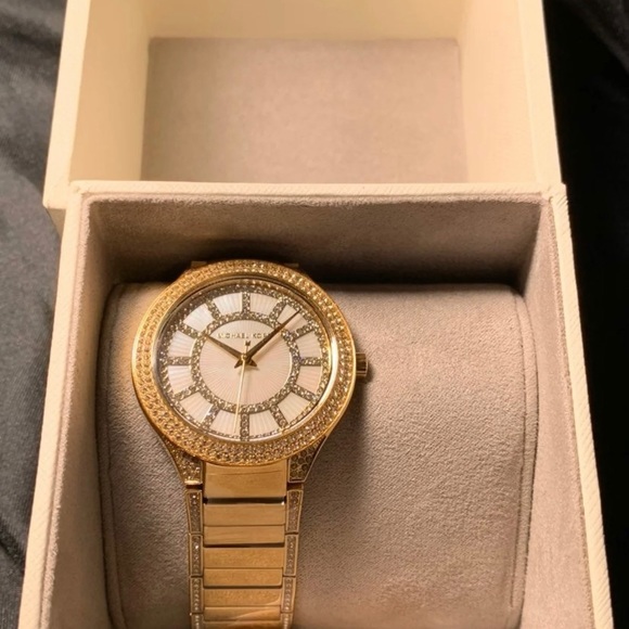 MICHAEL KORS GOLD CRYSTALS WOMEN'S MK6510 WATCH - Picture 2 of 11